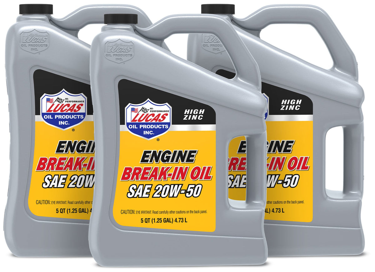 SAE 20W50 Break-In Oil Case 3 X 5 Quart Bottle - 10636