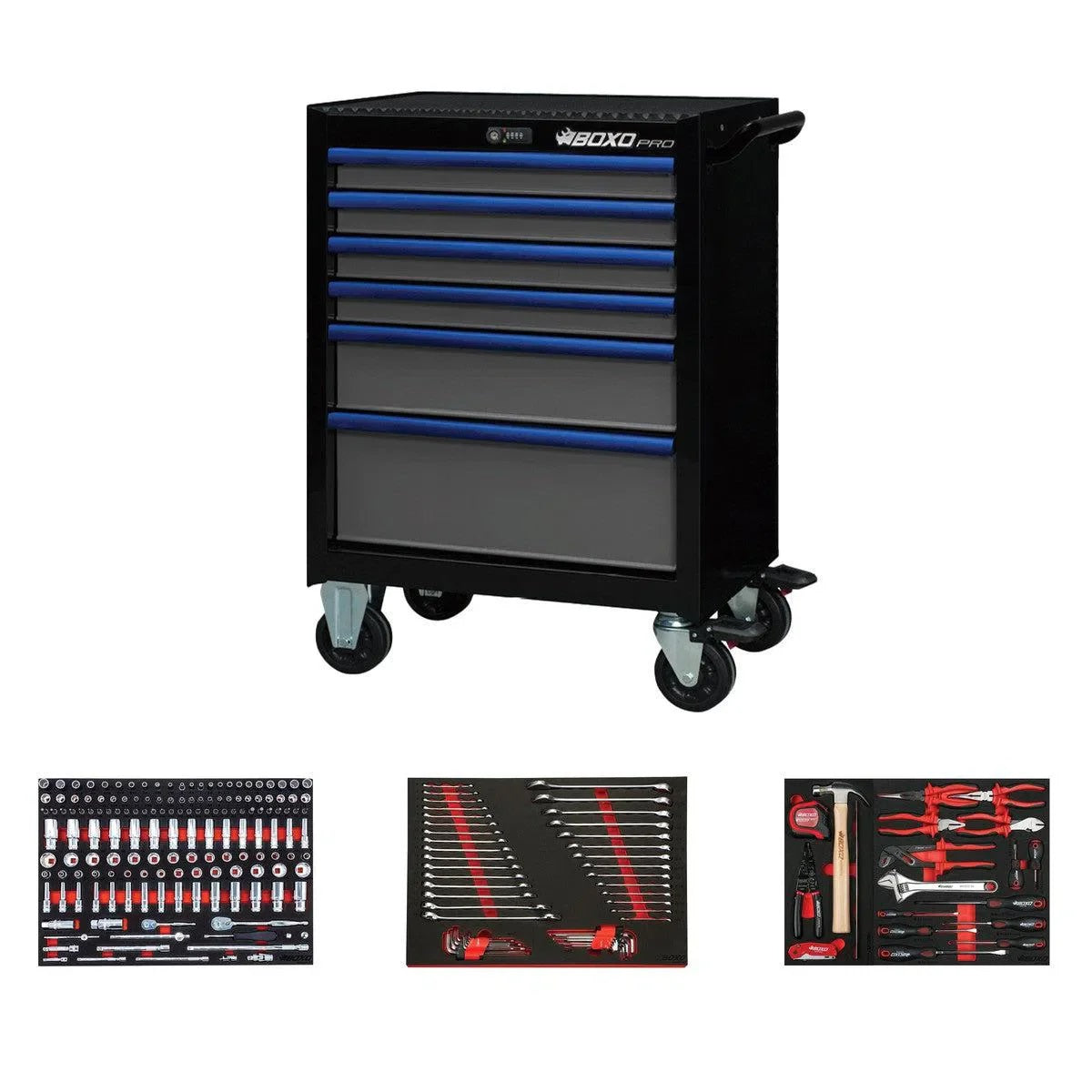 T1 Boxo Pro Series | Loaded 26″ 6-Drawer Rolling Tool Box