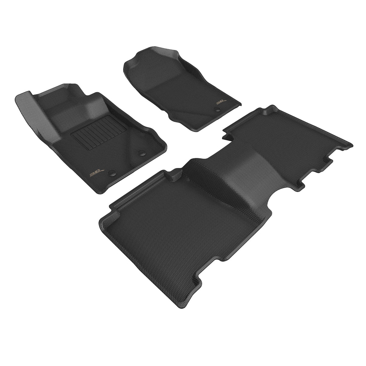 21- Ford Bronco Kagu Rear Floorliners Black - L1FR14901509