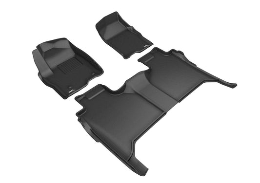 FR SPORT 3D MAXpider 2019-2020 Chevrolet Silverado 1500 Kagu 1st & 2nd Row Floormats - Black...