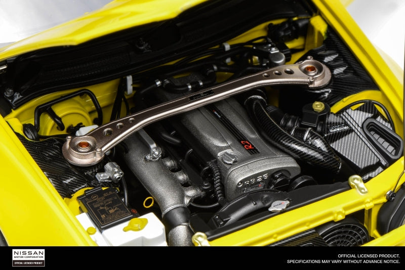 Motorhelix 1999 Nissan Skyline GT-R R34 (BNR34) RHD "Customized Version" Yellow 1:18