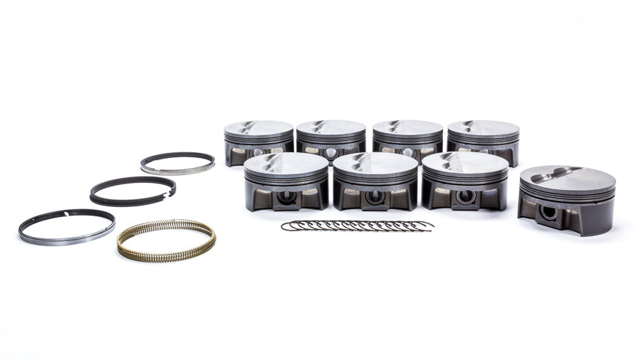 SBC PowerPak F/T Piston Set 4.040 Bore -5cc - 930200340