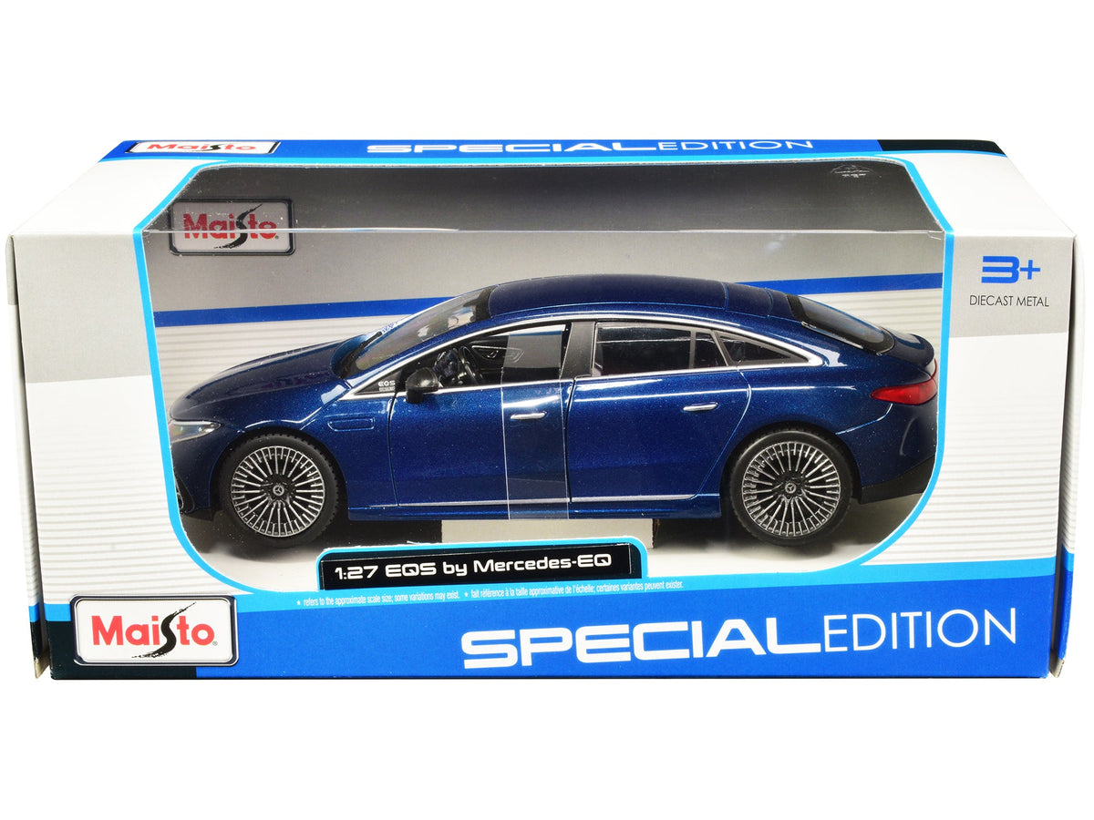 Rapid Vehicles Mercedes-Benz EQS Blue Metallic "Special Edition" Series 1/27 Diecast Model Car by...