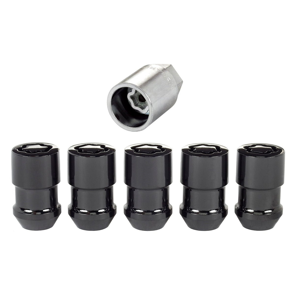 5 Wheel Locks M12X1.5 Cone Seat - 24526