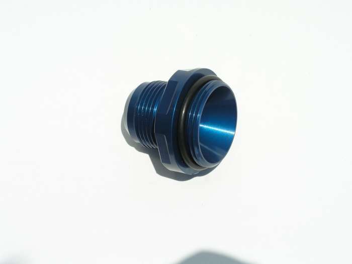 #16 AN Water Neck Fitting - Blue - WN0040B
