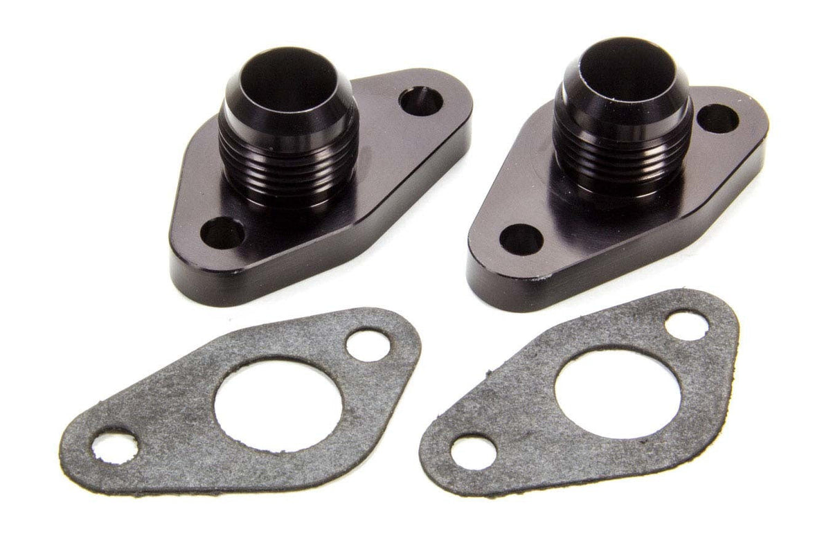 SBF 12an Water Port Adapters (pr) Black - WP8212ANS