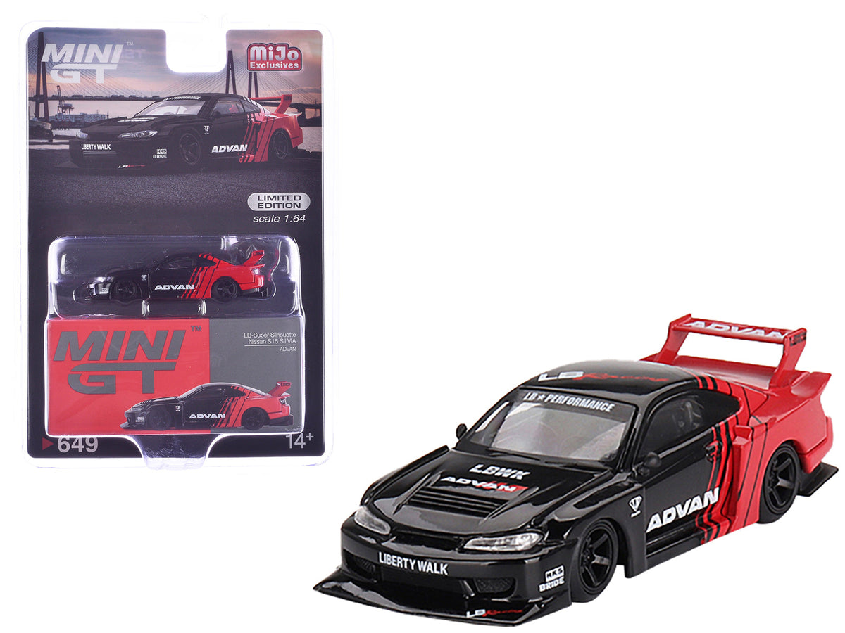 Rapid Vehicles Nissan "LB-Super Silhouette" S15 SILVIA RHD (Right Hand Drive) Red and Black...