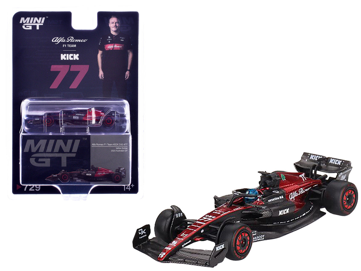 Rapid Vehicles Alfa Romeo C43 #77 Valtteri Bottas "Alfa Romeo F1 Team Kick" Formula One F1...