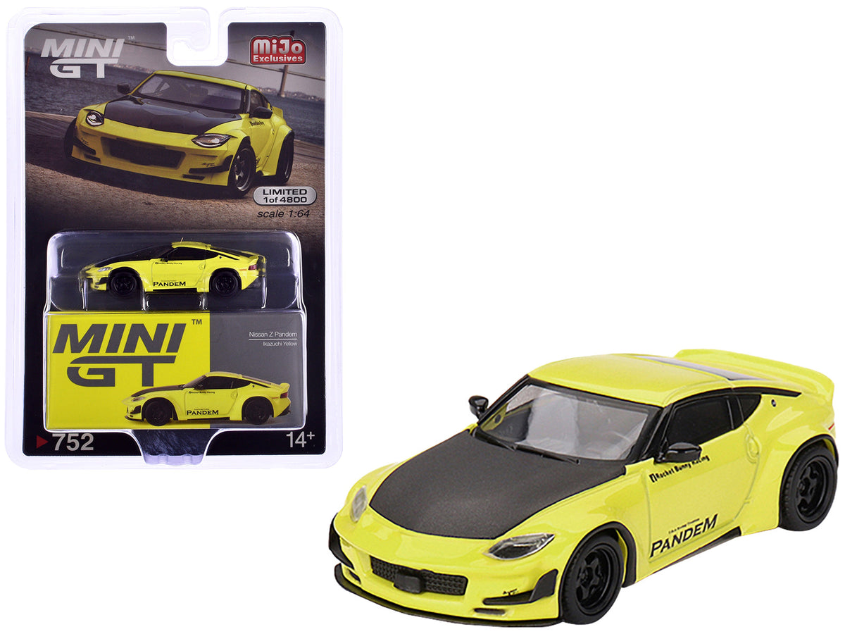 Rapid Vehicles Nissan Z "Pandem" Ikazuchi Yellow with Carbon Hood Limited Edition to 4800 pieces...