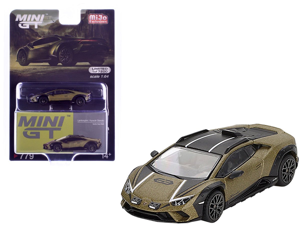 Rapid Vehicles Lamborghini Huracan Sterrato Verde Gea Matt Green Metallic with Black Tio and...