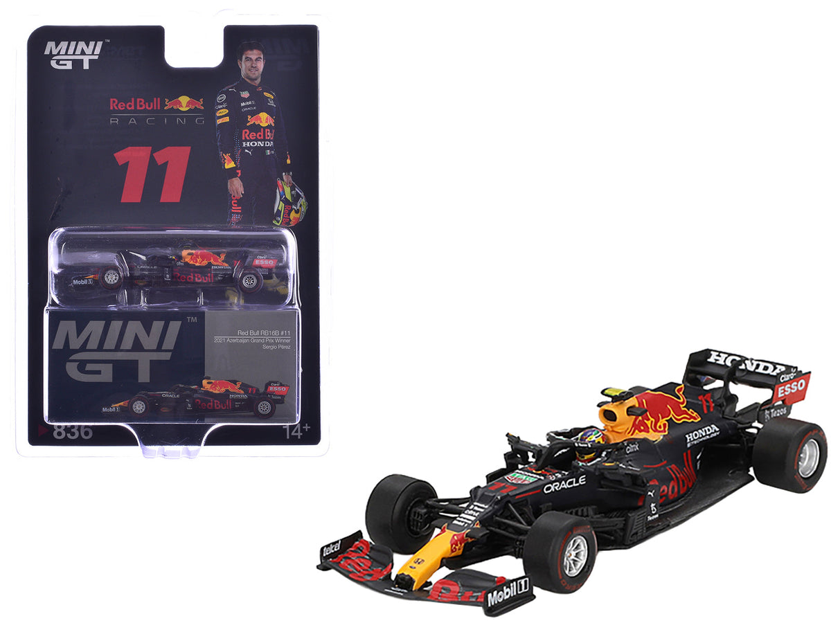 Rapid Vehicles Red Bull RB16B #11 Sergio Perez Winner Formula One F1 "Azerbaijan GP" (2021)...