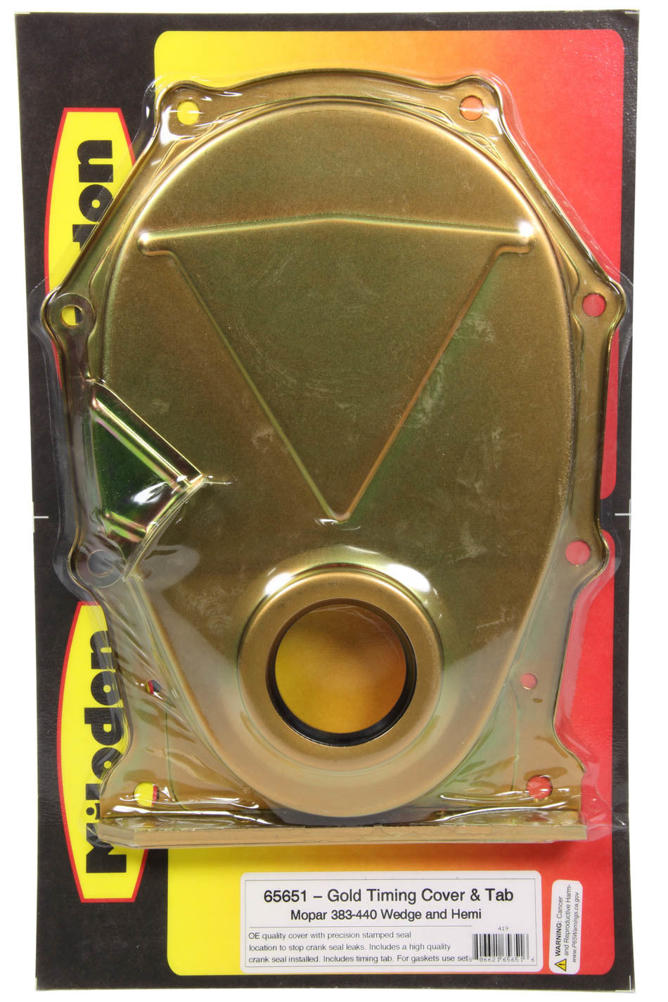 Big Block Mpr Gold Timing Cover - 65651