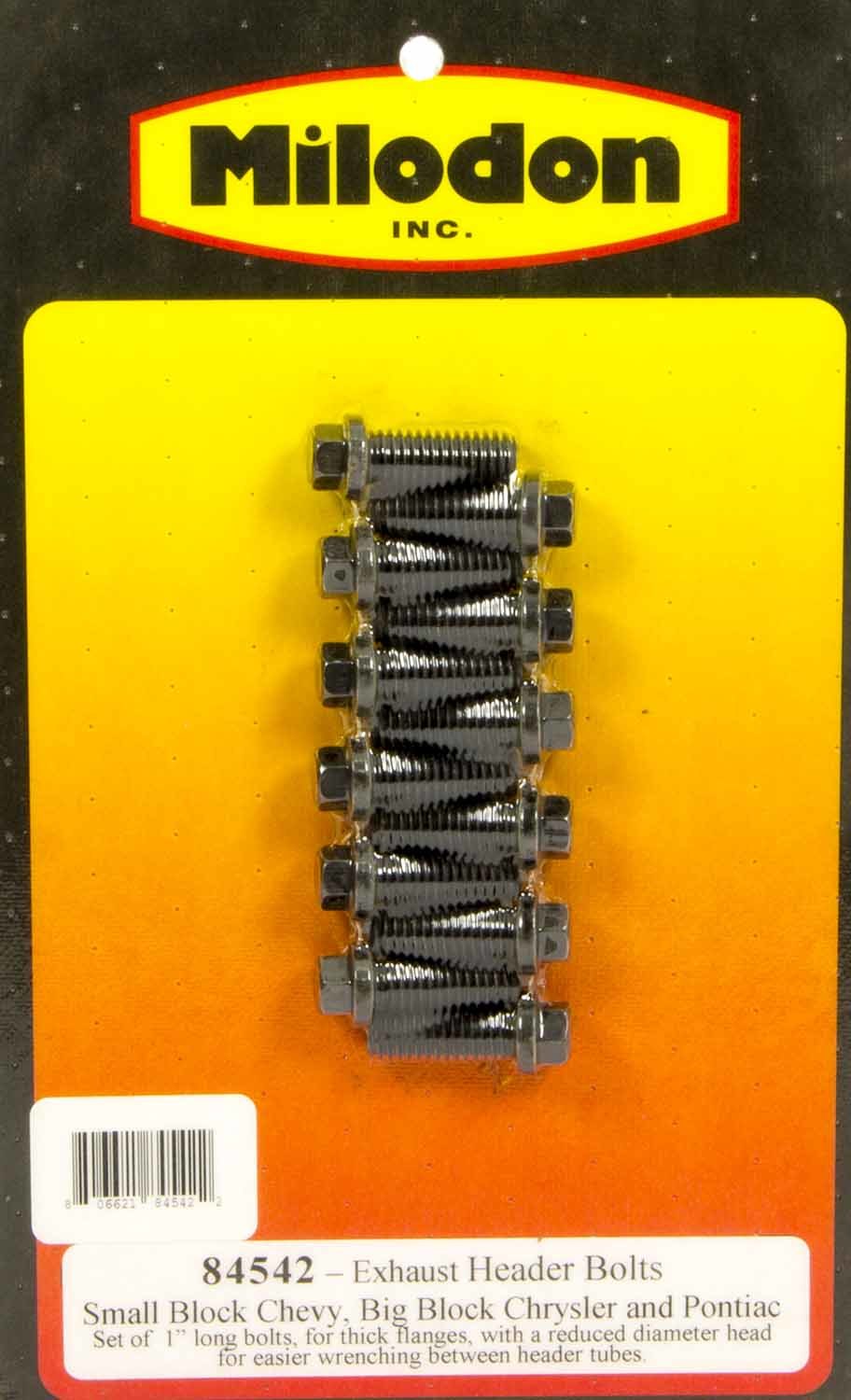 Header Bolt Kit - SBC 6pt. 3/8in x 1in - 84542