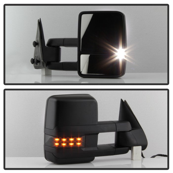 SPYDER xTune Chevy Silverado 03-06 G2 Heated Smoke LED Signal Telescoping Mirrors MIR-CS03S-G2-PWH-SM-SET 9936715