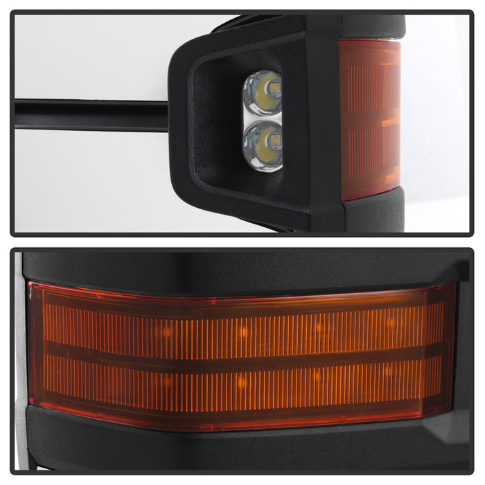 FR SPORT SPYDER xTune Chevy Silverado 07-13 Heated Amber LED Signal Telescoping Mirrors...