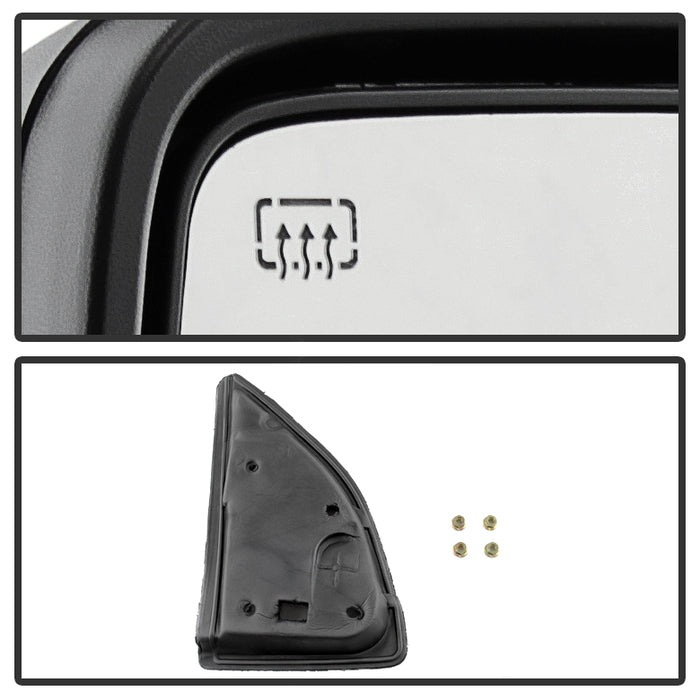 SPYDER Xtune Ford Superduty 08-14 Manual Extendable Power Heated Adjust Mirror Left MIR-FDSD08S-PW-AM-L 9933141
