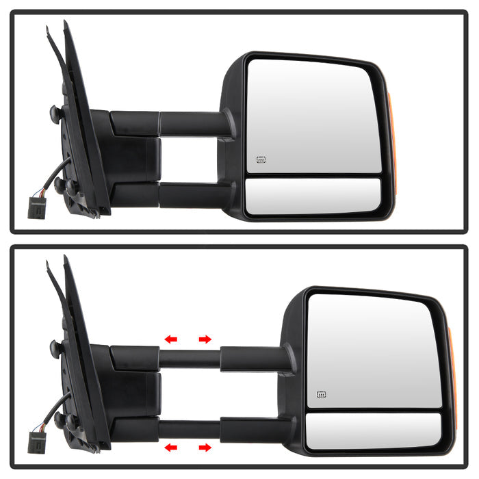 FR SPORT SPYDER xTune 07-14 Toyota Tundra Heated Amber LED Signal Telescoping Mirrors (Pair)...