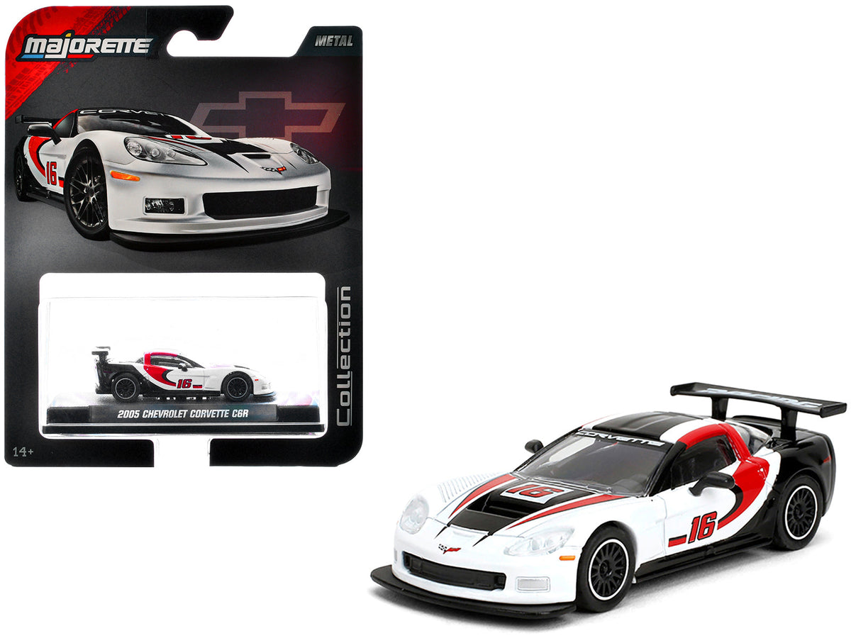 Rapid Vehicles 2005 Chevrolet Corvette C6R #16 White with Black and Red Graphics "Collection"...