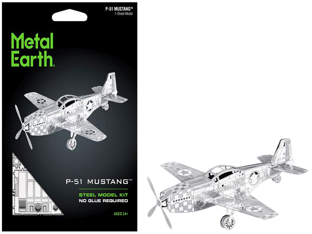 Rapid Vehicles Model Kit North American P-51 Mustang Fighter Aircraft "Big Beautiful Doll" United...