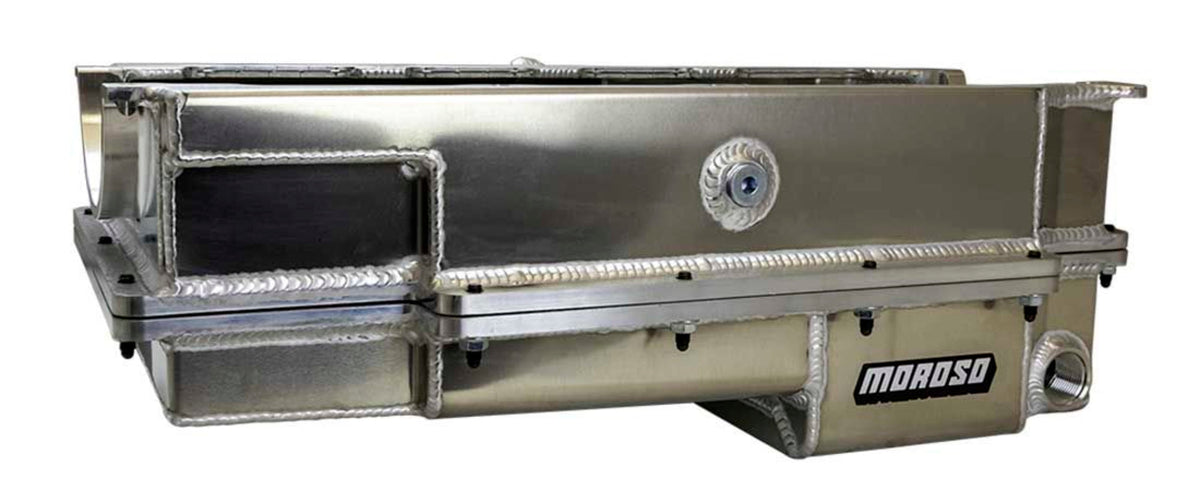 BBC Drag 2-Piece Oil Pan Wet Sump Fabricated Alm - 20377