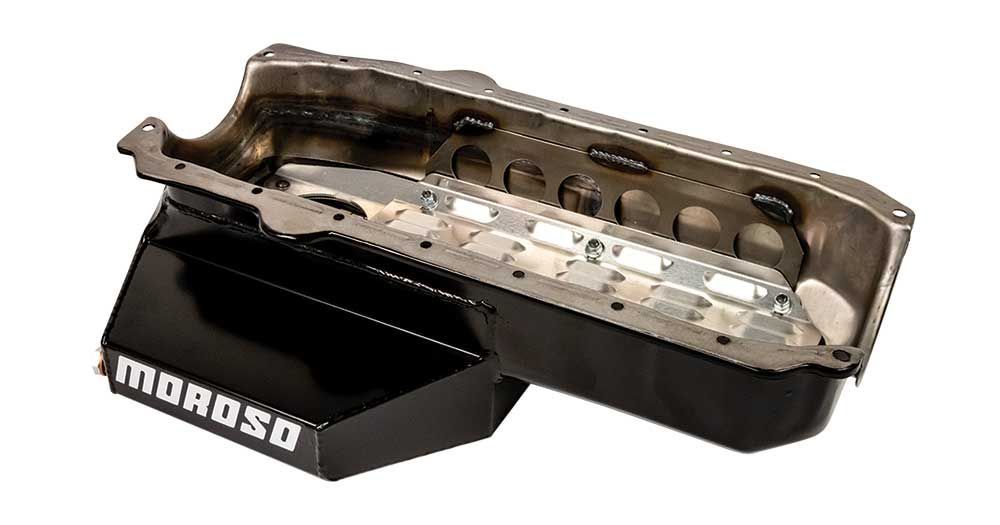 SBC CT Wet Sump Oil Pan 7-Qt 2-Piece Rear Main - 21328