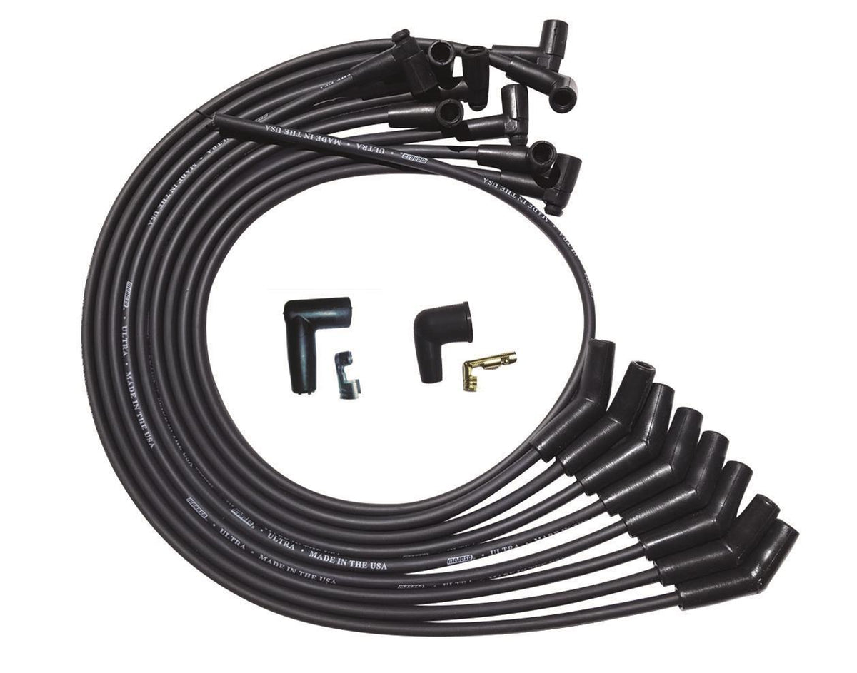Ultra Plug Wire Set SBC Over V/C Black - 51027