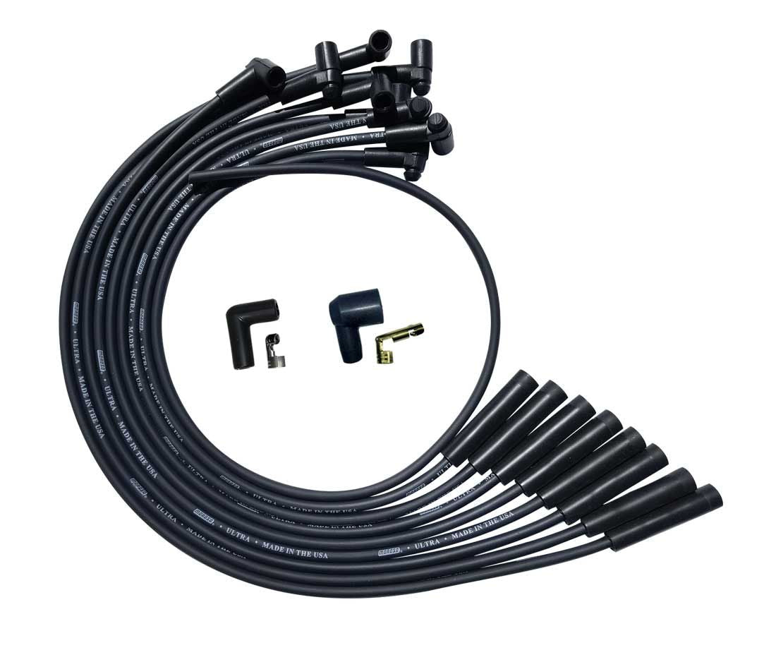 Ultra Plug Wire Set BBC Over V/C Black - 51040