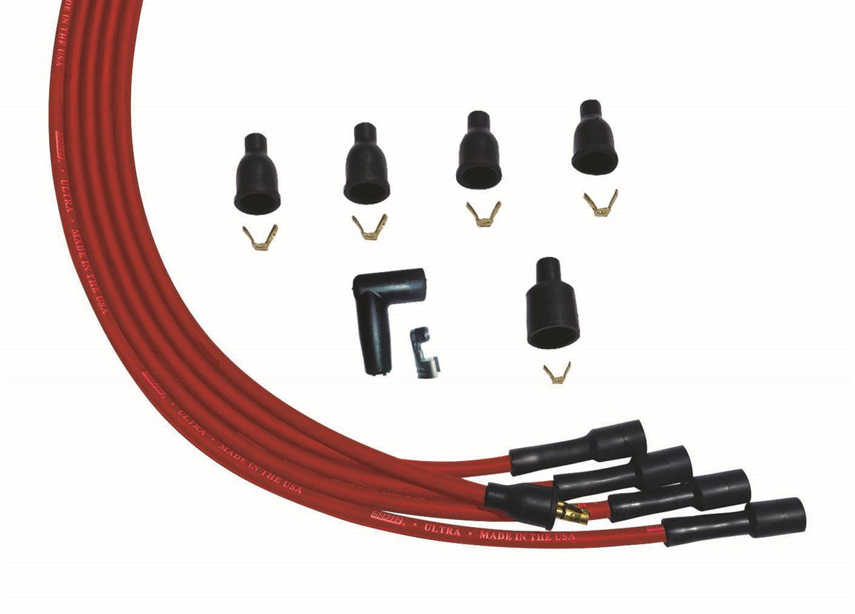 Ultra Plug Wire Set Universal 4-Cyl Red - 52004