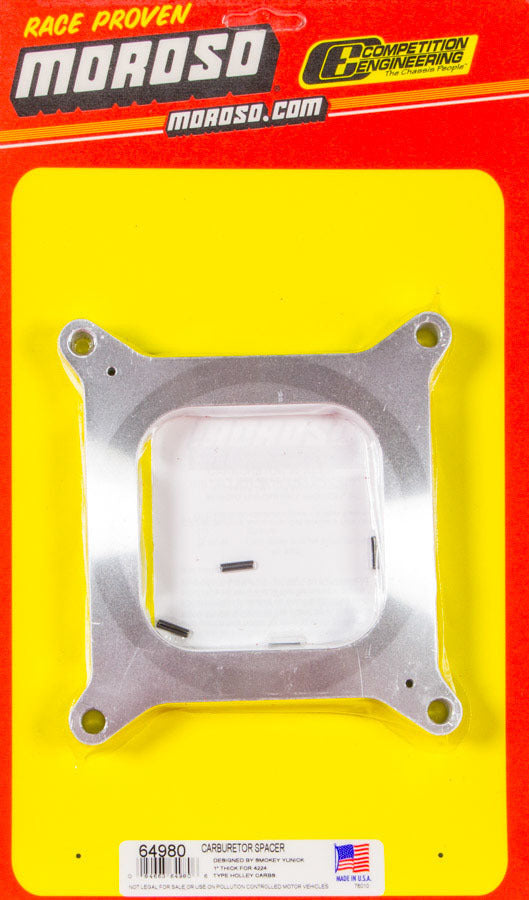 Carburetor Spacer 1 Inch Aluminum - 64980
