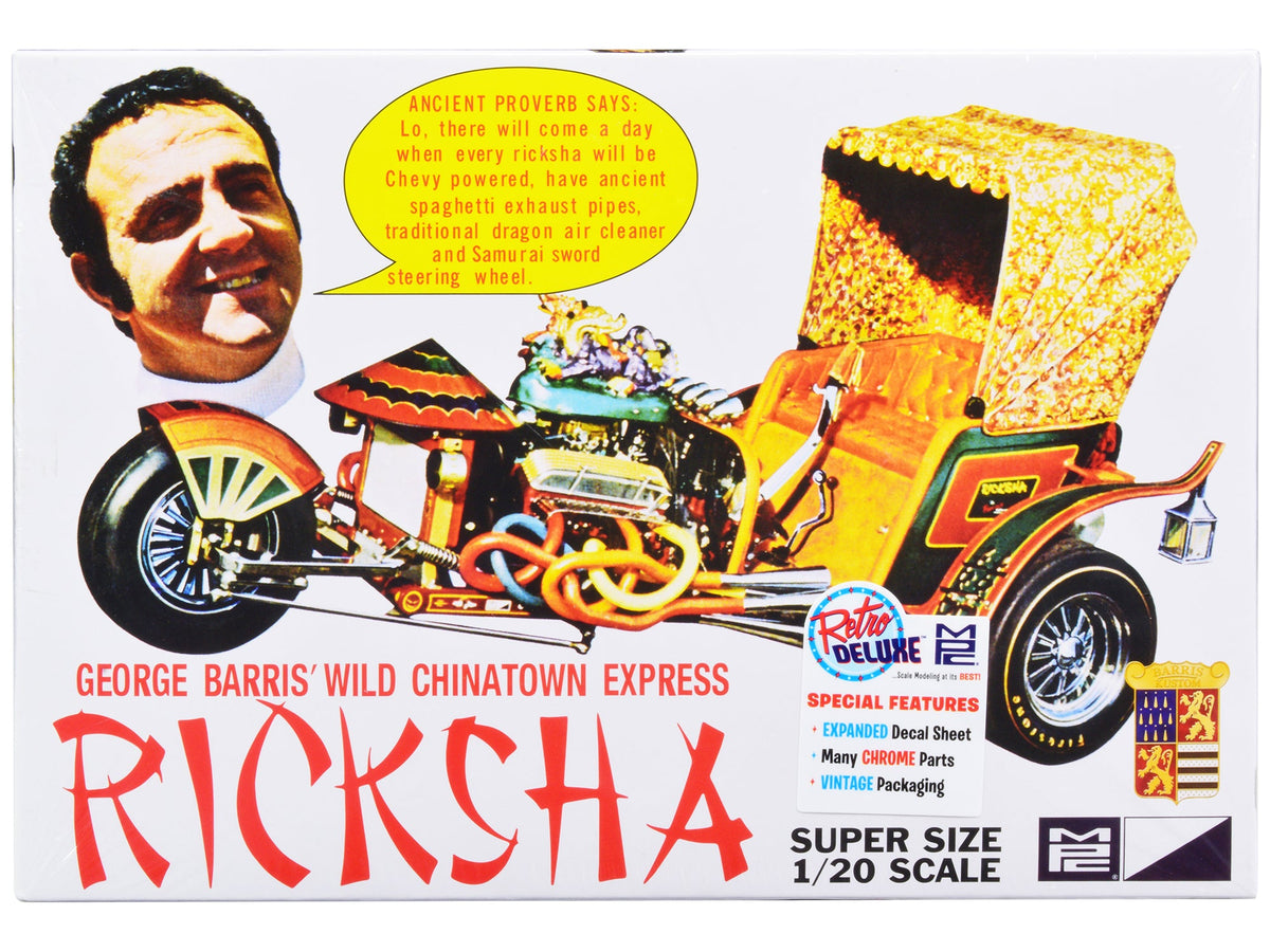 Rapid Vehicles Skill 2 Model Kit George Barris' Wild Chinatown Express Ricksha 1/20 Scale Model...