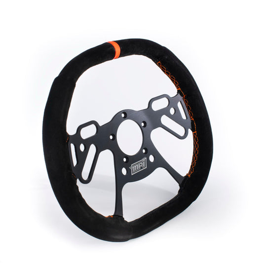 Steering Wheel Drag Race 13in Square Frame Black - MPIDRG213SQD