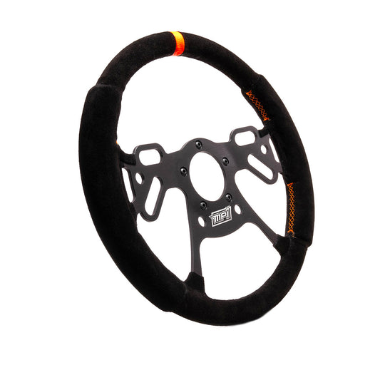 Drag Steering Wheel 13in Suede Pad Switch Holes - MPIDRG213