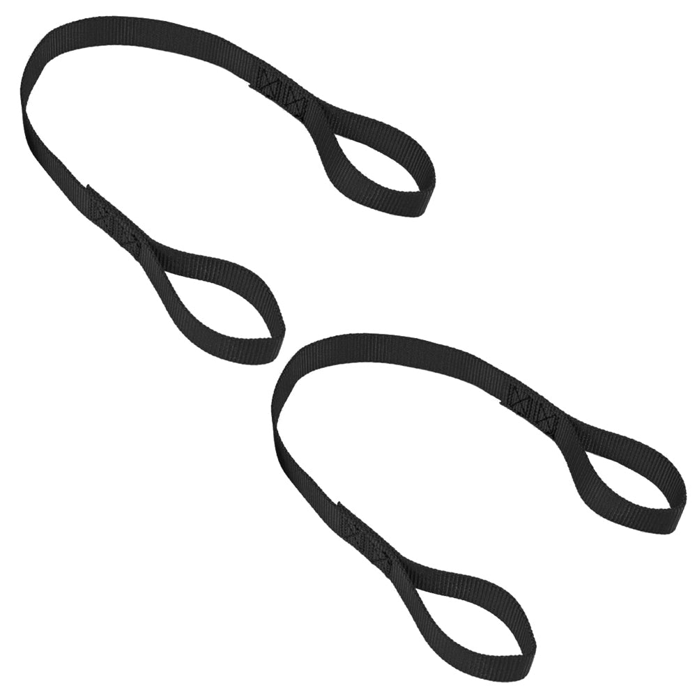 1in x 18in Loop Strap Black Pair - 111218