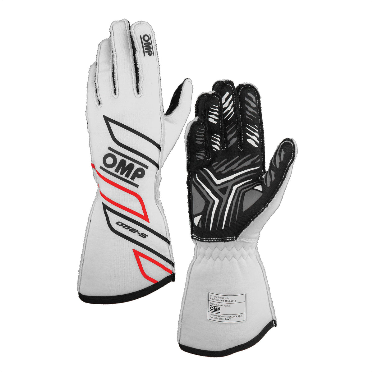 ONE-S GLOVES my2025 FIA 8856-2018 WHITE SZ. XXL - IB00778A01020XXL