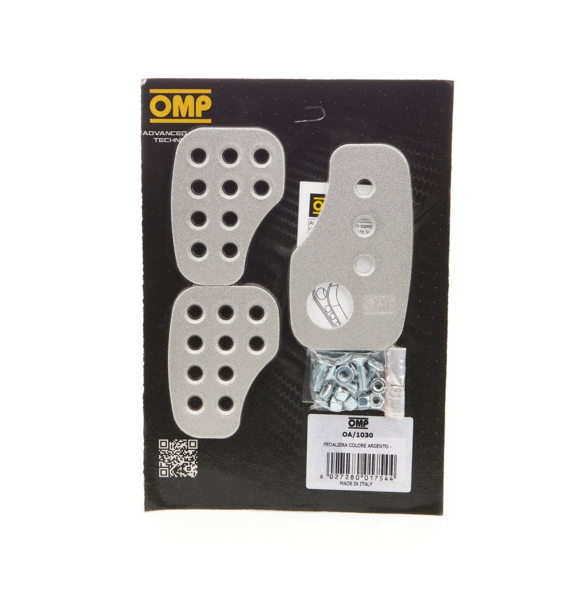 3 Pedal Set Smooth Aluminium - OA01030
