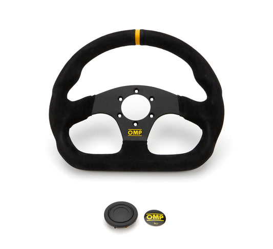 Super Quadro Steering Wheel Black Spokes Suede - OD01990071
