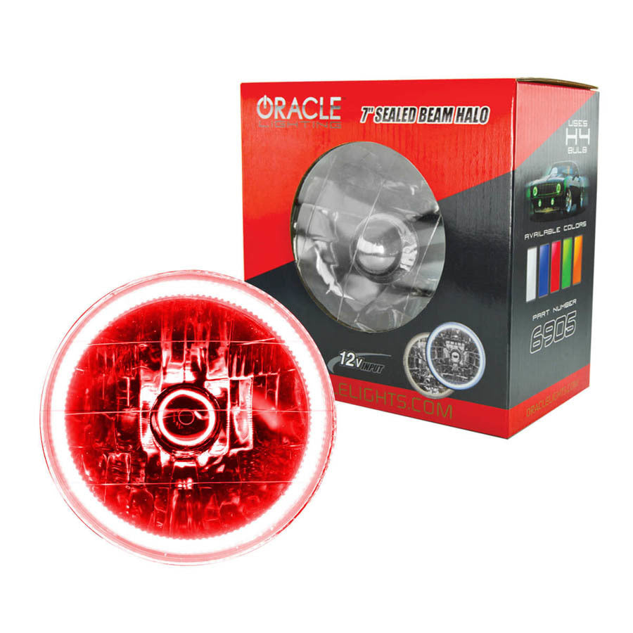 7in Sealed Beam Red - 6905003