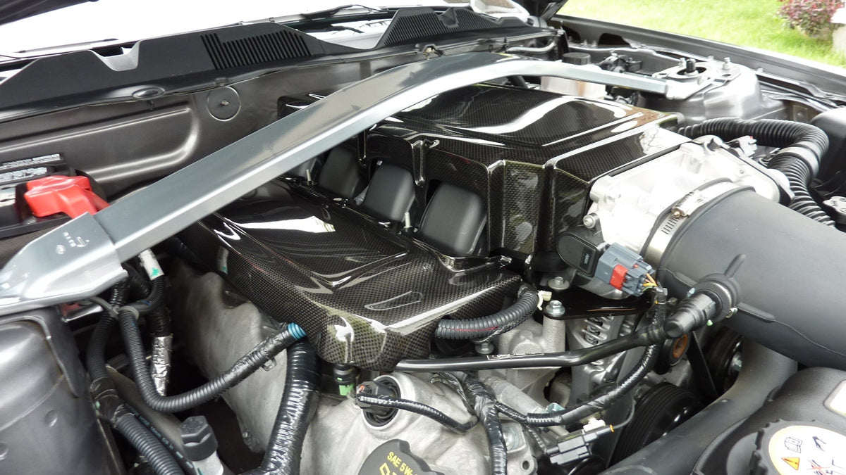 2005-2009 Ford Mustang GT Carbon Fiber  Plenum Cover