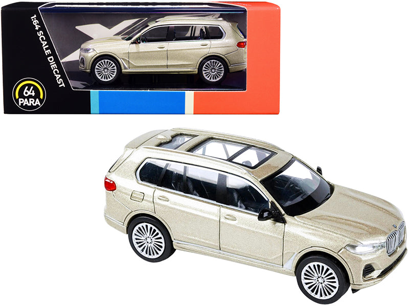 Rapid Vehicles BMW X7 with Sunroof Sunstone Gold Metallic 1/64 Diecast Model Car by Paragon  free...