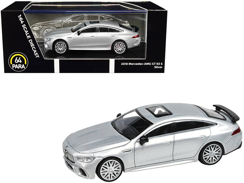 Rapid Vehicles 2018 Mercedes-AMG GT 63 S with Sunroof Silver Metallic 1/64 Diecast Model Car by...