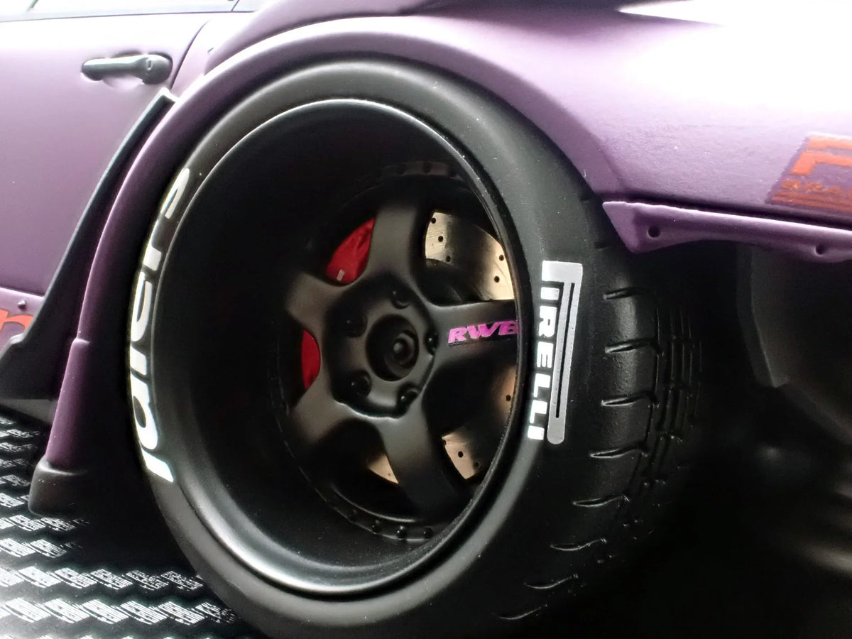 STM Diecast Ignition Model Porsche 993 RWB Widebody "Rotana" Matte Purple 1:18 - View 10