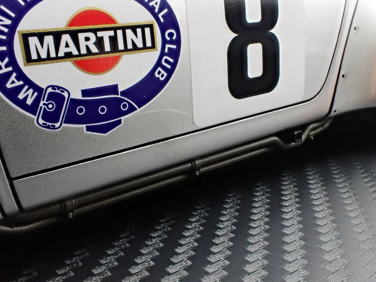 Ignition-Model Porsche 911 F Series Backdate #8 RWB Martini Racing Silver 1:18