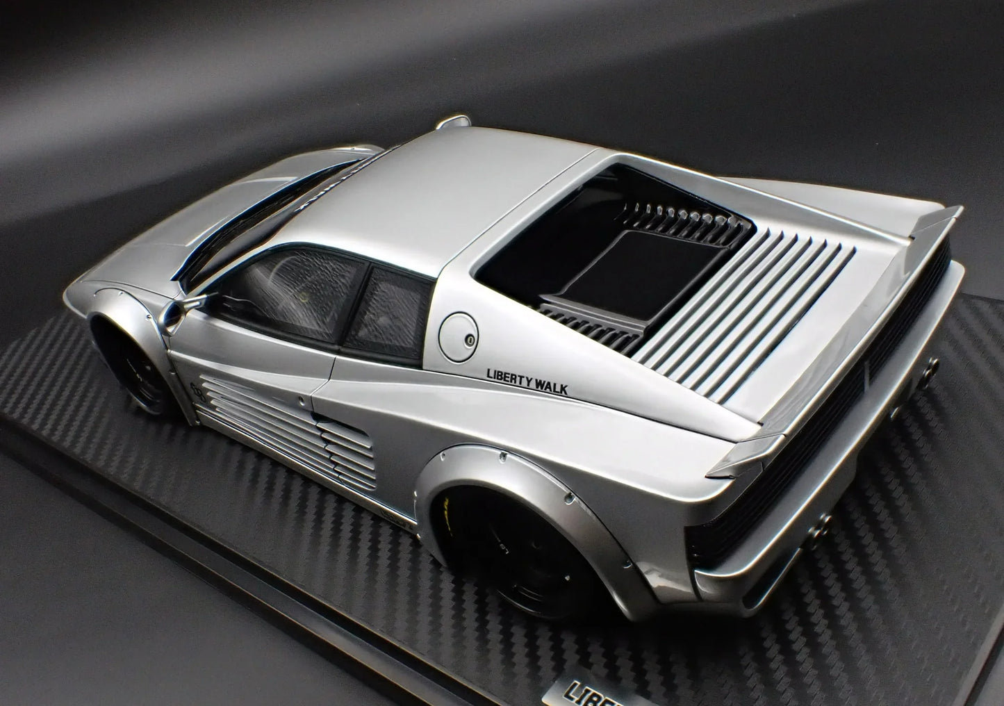 Ignition-Model Ferrari Testarossa 512 LBWK LB-Works Silver 1:18