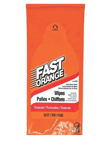 Fast Orange Wipes 10 Count - 25052