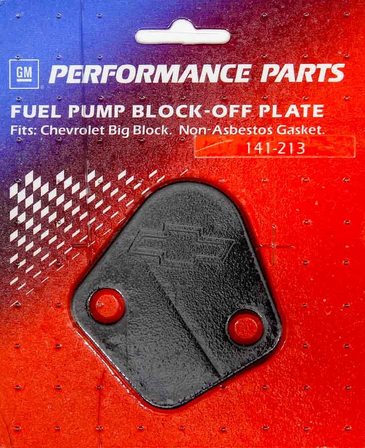 BBC Fuel Pump Block-Off Plate Black Crinkle - 141213