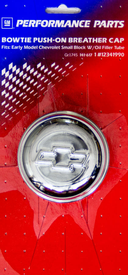 Chrome Push On V/C Breather - 141617
