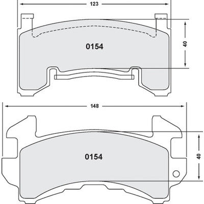 Brake Pads Metric GM - 0154131444