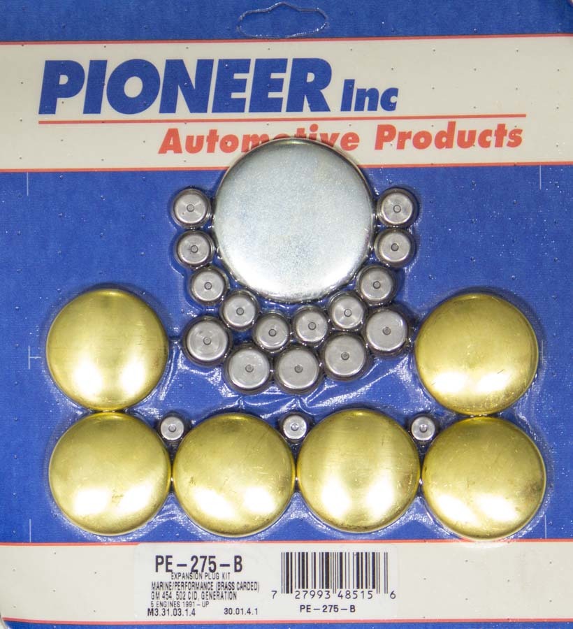 BBC Gen V Freeze Plug Kit - Marine - Brass - PE275B