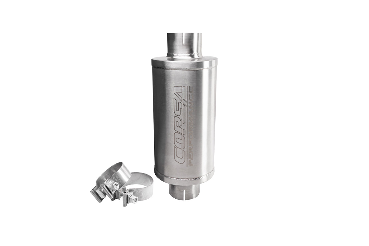 Corsa Slip Fit / 2.50 in Packed Resonator | 4-6 dB (PKM2005, PKM2004)