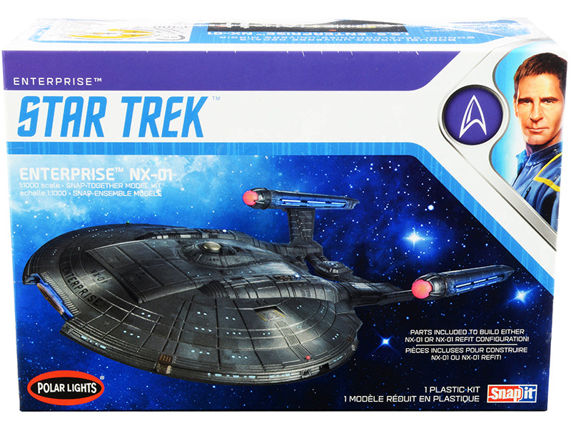 Rapid Vehicles Skill 2 Snap Model Kit Enterprise NX-01 Starship "Star Trek: Enterprise"...